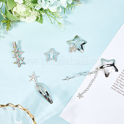 10 шт. заколки для волос из железного сплава PHAR-CP0001-25