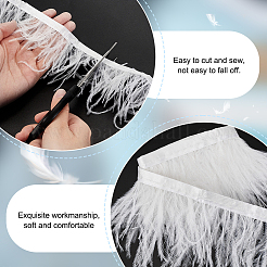 2 ярд модной ткани из страусиных перьев&nbsp;FIND-GA0003-68A