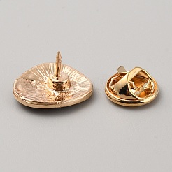 Разрезанные эмалированные булавки в виде киви&nbsp;JEWB-WH0031-08