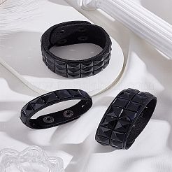 1 коробка браслетов из искусственной кожи для женщин и мужчин&nbsp;BJEW-LP0003-57