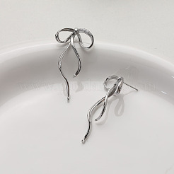 Латунные серьги-гвоздики&nbsp;LS-KK-U061-14A-P