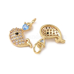 Латунные микро проложить кубического циркония подвески&nbsp;KK-C143-41A-G