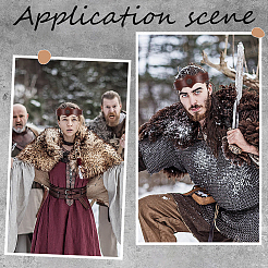 Ободки для волос из искусственной кожи и сплава для женщин и девочек&nbsp;OHAR-WH20009-02B-02