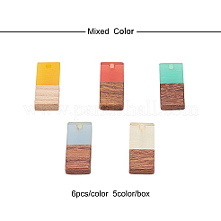 Подвески из смолы и дерева&nbsp;RESI-CJ0006-01