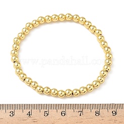 Латунные круглые браслеты из бисера для мужчин и женщин BJEW-B148-05C-G