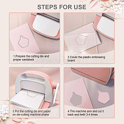 Трафареты для резки стеклянной посуды из углеродистой стали DIY-WH0309-2785