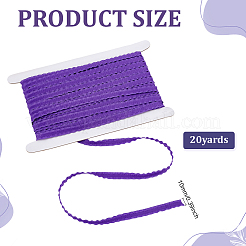 20 ярд полиэстеровой кружевной ленты с оборками&nbsp;DIY-ME0001-71A