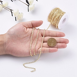 Плоские латунные текстурированные кабельные цепи CHC-I030-01G