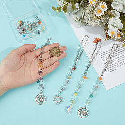 Украшение подвески из стекла и сплава&nbsp;HJEW-OC00290