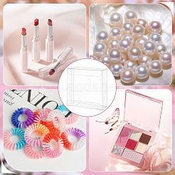 50 шт. квадратные подарочные коробки для хранения из ПВХ&nbsp;CON-BC0007-86