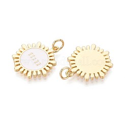 Латунь эмаль подвески&nbsp;KK-N277-07A-G