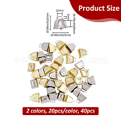 40 шт. 2 цвета железные подвески IFIN-FH0001-84