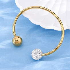 Браслеты-манжеты из нержавеющей стали 304&nbsp;BJEW-A036-05G