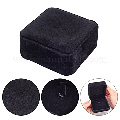 6 шт. 6 стиля бархатные подарочные коробки для хранения ювелирных изделий для сережек CON-PH0003-18