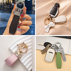 1 porte-clés à ressort en alliage de strass à faire soi-même&nbsp;FIND-TA0008-54C-G