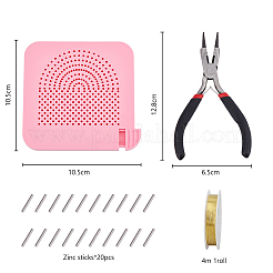 1 набор пластин для пресса с палочками из цинкового сплава и 1 круглогубцами из углеродистой стали TOOL-DC0001-14