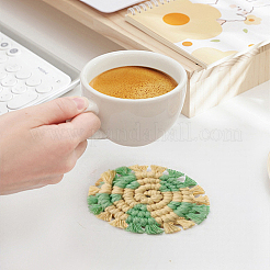 Подставка под стакан из хлопка ручной работы в стиле «богемия»&nbsp;AJEW-WH20020-294G