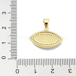 Латунные микропаве прозрачные подвески с фианитом&nbsp;KK-A221-11G