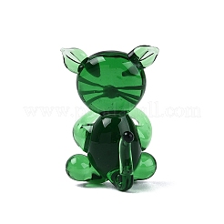 Figurines de chat en verre filé faites à la main&nbsp;LAMP-N034-26D