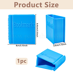 Lesezeichenhalter aus Kunststoff in Buchform&nbsp;AJEW-WH0596-545B