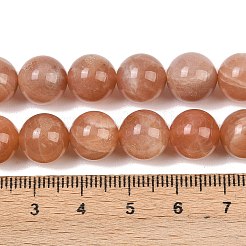 Натуральный Sunstone бисер пряди&nbsp;G-G323-A01-10mm