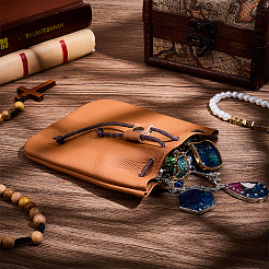 Кошельки для монет из коровьей кожи AJEW-WH20002-33A-02