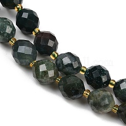 Природные моховой агат бисер нитей G-N342-149I-26