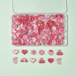 120 шт. 8 пластиковых эмалевых кабошона KY-FS0001-38