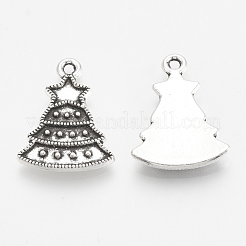 Pendentifs en alliage de style tibétain supports en émail&nbsp;TIBE-N005-09AS-LF