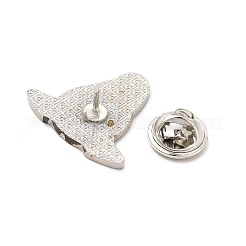 Эмалированная булавка с латунными защелками-бабочками JEWB-A006-05B