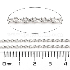 Anlaufschutz rhodinierte 925 Sterling Silber Kabelketten&nbsp;LS-STER-E072-02P-06