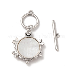 Chiusure a levetta in ottone con pavé di zirconi chiari&nbsp;KK-M243-09P-01