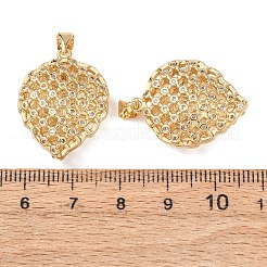 Messing micro pave klare zirkonia anhänger&nbsp;KK-B184-01G-03