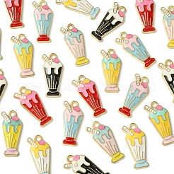 24шт 6 цвета сплава эмалевые подвески ENAM-FS0001-92