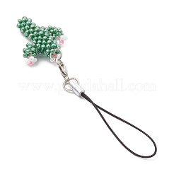 Кактусовые стеклянные бусины мобильные ремни&nbsp;HJEW-MZ00223
