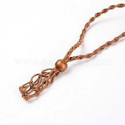 Ожерелье шнур пустой каменный держатель&nbsp;LS-MAK-WH0010-01C