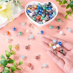 110 pièces 11 couleurs galvanoplastie pendentifs en verre&nbsp;PALLOY-TAC0309