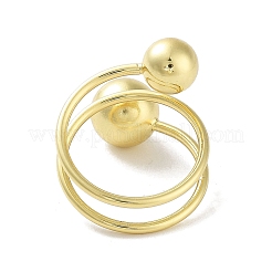 Стойки с покрытием латунные кольца манжеты RJEW-D025-06G