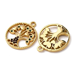 Подвески из нержавеющей стали 304 со стразами&nbsp;STAS-L299-07G