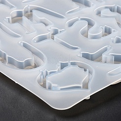 Подвеска-силуэт кота с 26 буквой своими руками в силиконовых формах X-DIY-F134-02