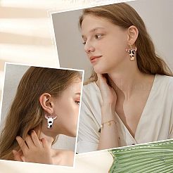 Набор для самостоятельного изготовления подвесных сережек в виде головы крупного рогатого скота&nbsp;DIY-OC0009-75