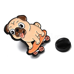 Мопс с эмалированными значками для скейтбординга JEWB-I055-04EB-08