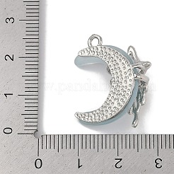 Подвески из платинового сплава со стразами из смолы и стекла FIND-U017-08P-02