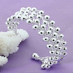 Латунные круглые браслеты-манжеты с бусинами для женщин&nbsp;FS-WG6E9A6-01