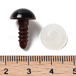 クラフト用品プラスチック人形の目パーツ  ぬいぐるみの目  ココナッツブラウン  12mm&nbsp;DIY-WH0015-12mm-A04