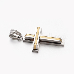 Новые мужские двухцветные кресты из нержавеющей стали 201&nbsp;STAS-F010-66