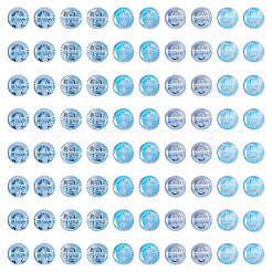 100 шт. 5 вида прозрачных гальванизированных стеклянных бусин с УФ-покрытием&nbsp;GLAA-TA0003-19A