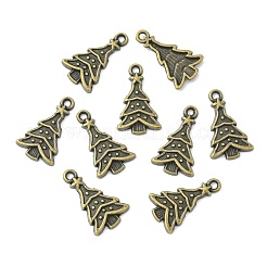 Style tibétain pendentifs en alliage d'arbre de Noël&nbsp;X-TIBEP-Q050-08AB-NR