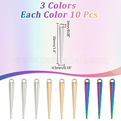 30 pz 3 colori ciondoli in lega&nbsp;FIND-AR0006-01