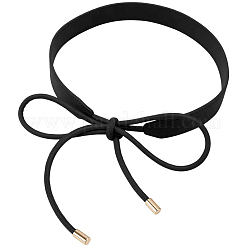 Ceinture en cuir PU avec nœud papillon&nbsp;AJEW-WH20054-086D